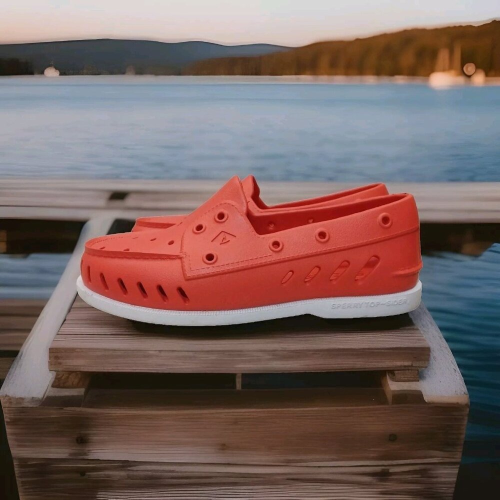 ✅Sperry Top-Sider Men’s Authentic Original Float Boat Shoe Unisex M-7 W-9 Salmon - Picture 1 of 11